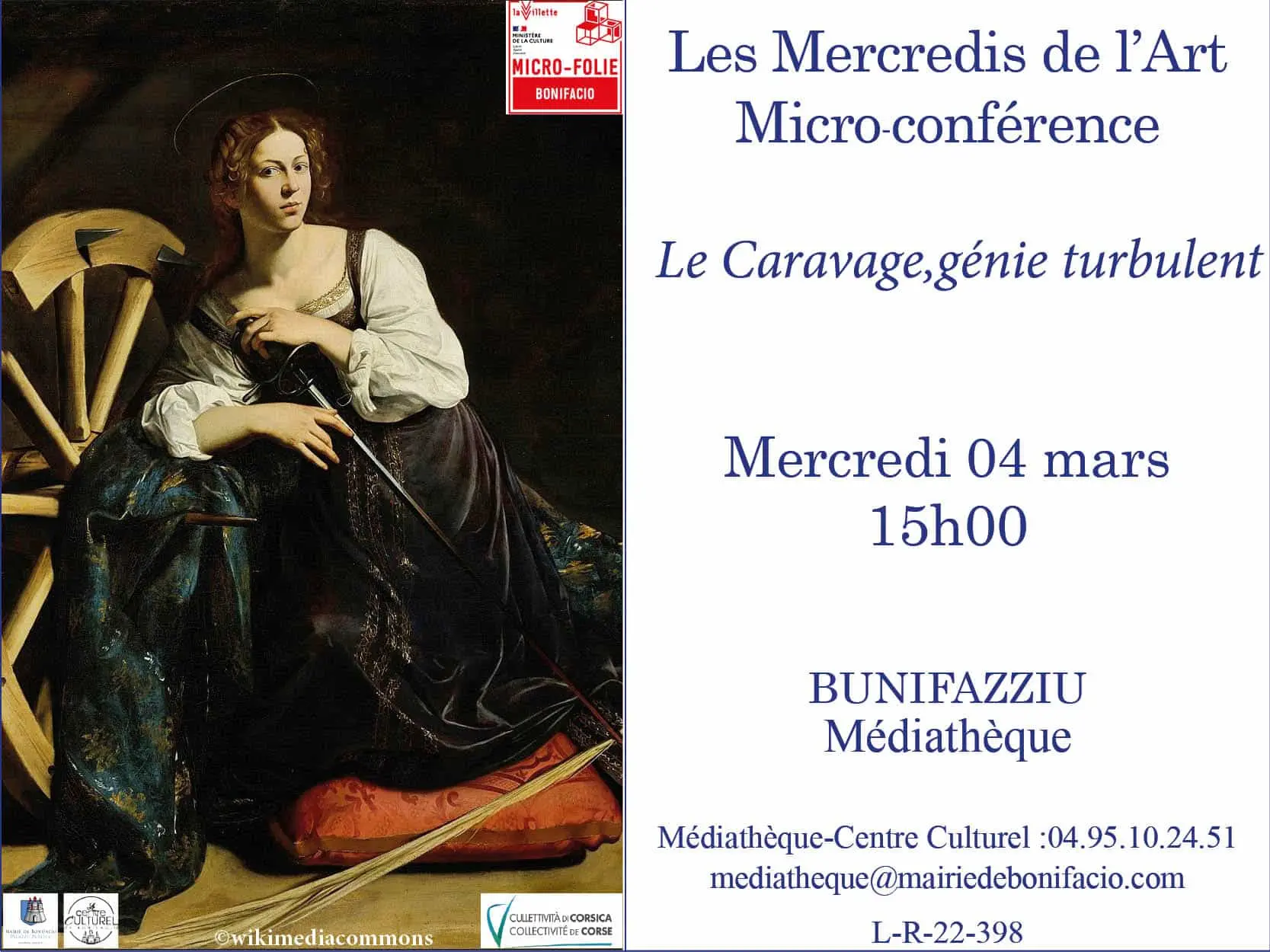 Micro-conférence : Le Caravage, génie turbulent