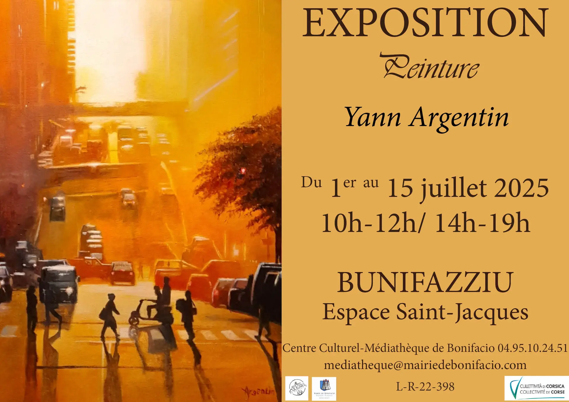 Exposition de l'artiste peintre Yann Argentin