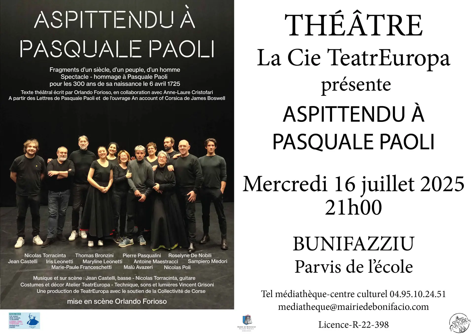 Pièce de théâtre Aspittendu à Pasquale