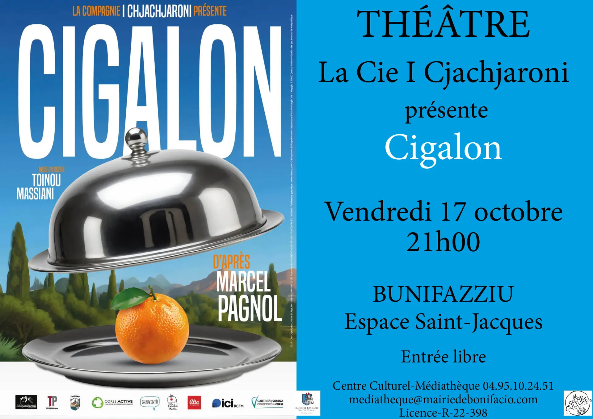 Pièce de théâtre Cigalon à Bonifacio
