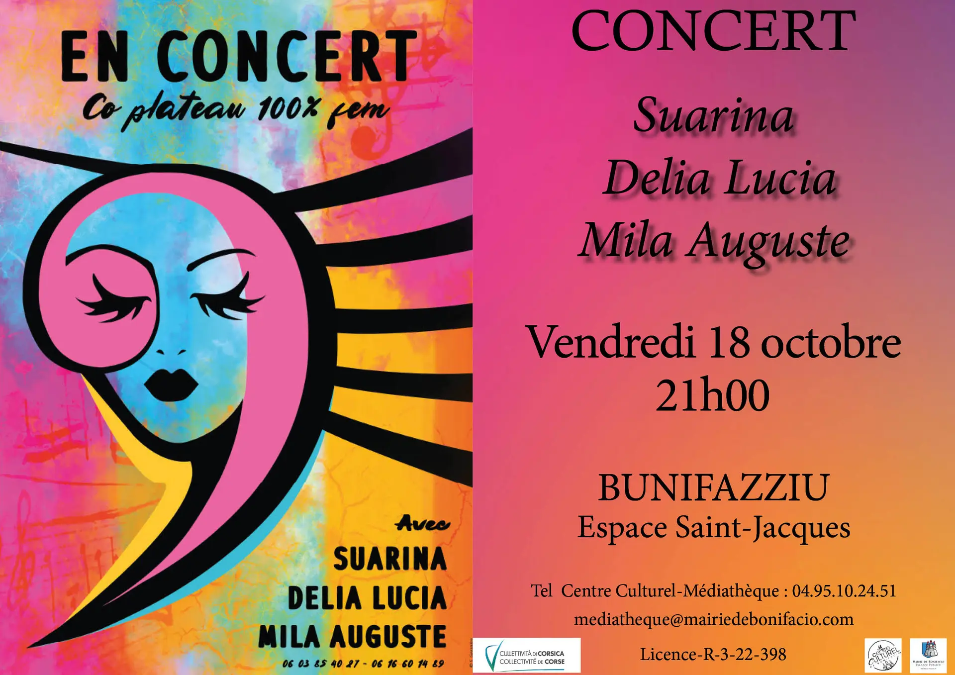 Concert de Suarina, Delia Lucia et Mila Auguste