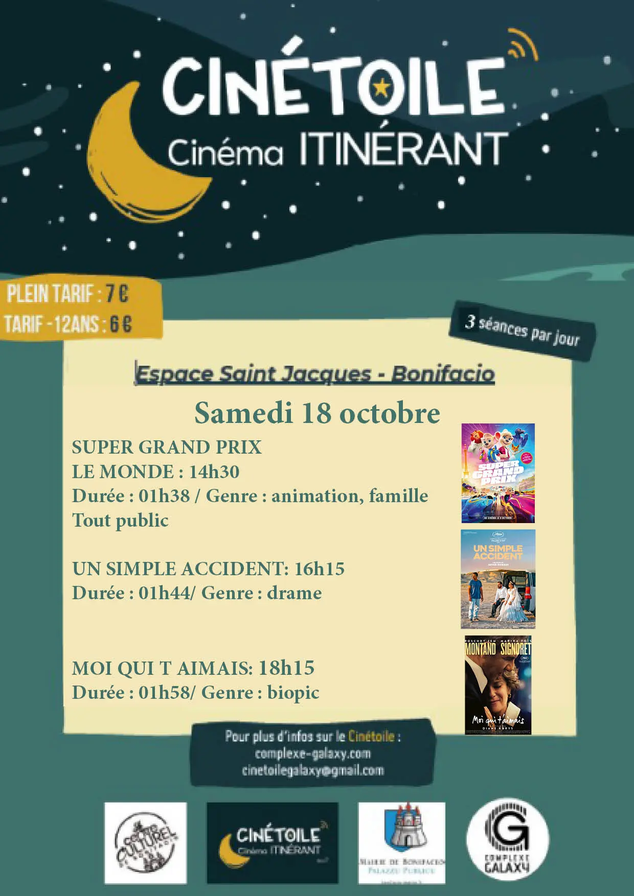 Cinéma itinérant à Bonifacio