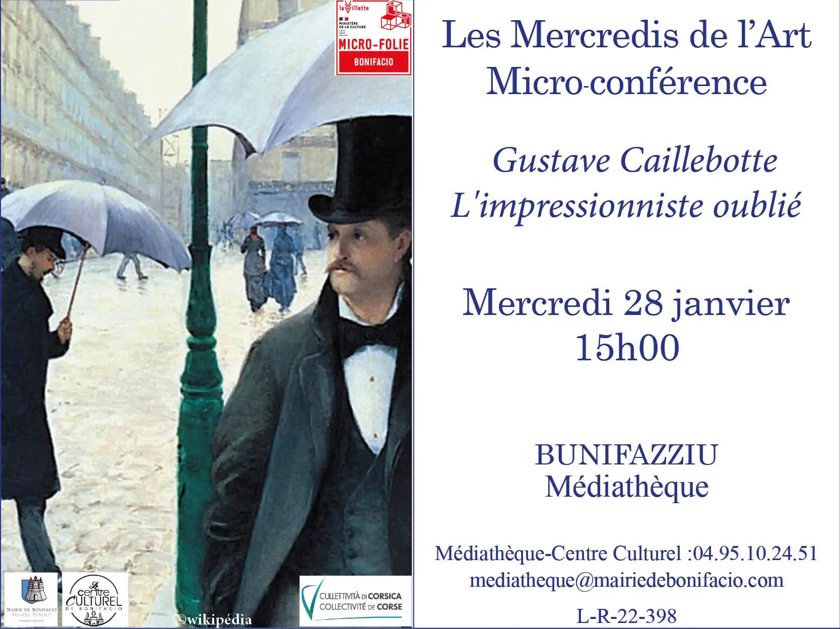 Micro-conférence : Gustave Caillebotte, l'impressionniste oublié