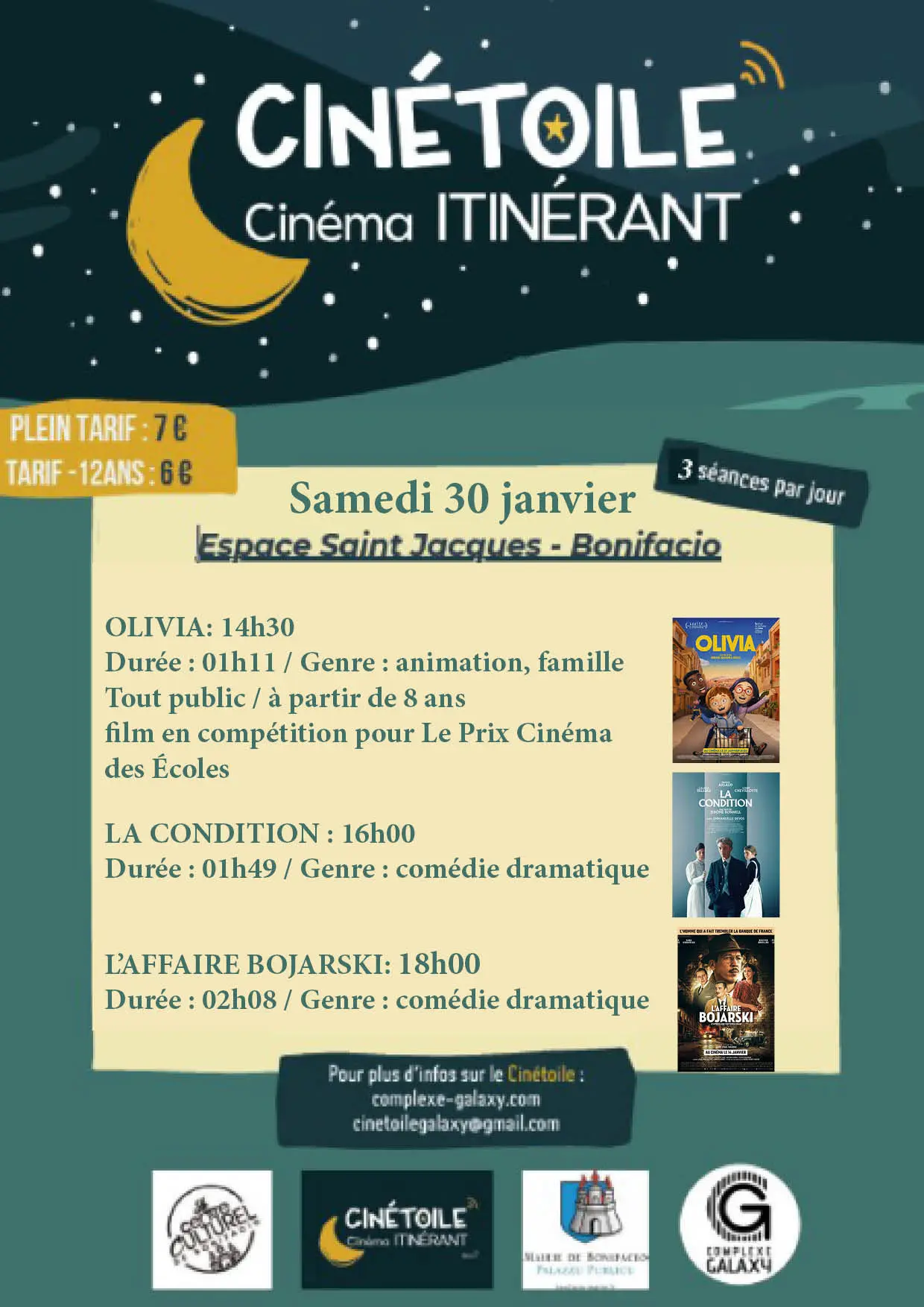 Cinéma itinérant à Bonifacio
