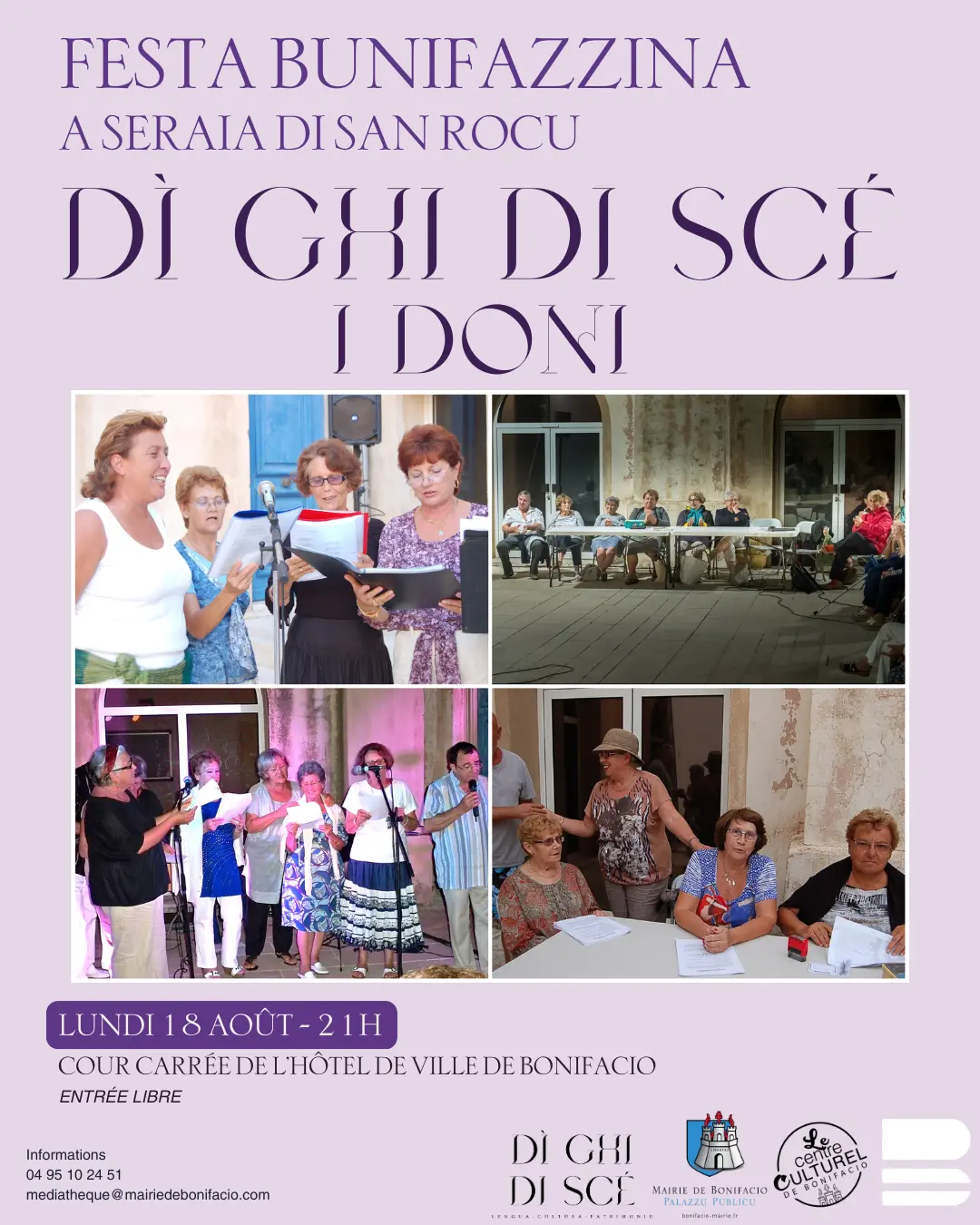 CONCERT DU GROUPE DÌ GHI DI SCÉ :  A SERAIA DI SAN ROCU