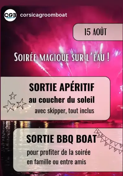CORSICA GROOM BOAT