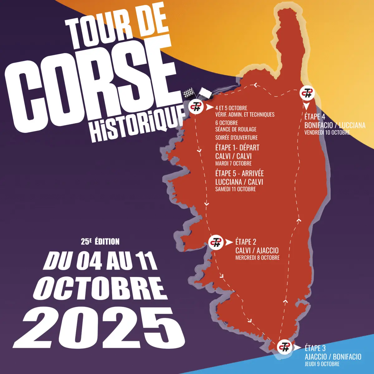 Étapes - Tour de Corse Historique 2025