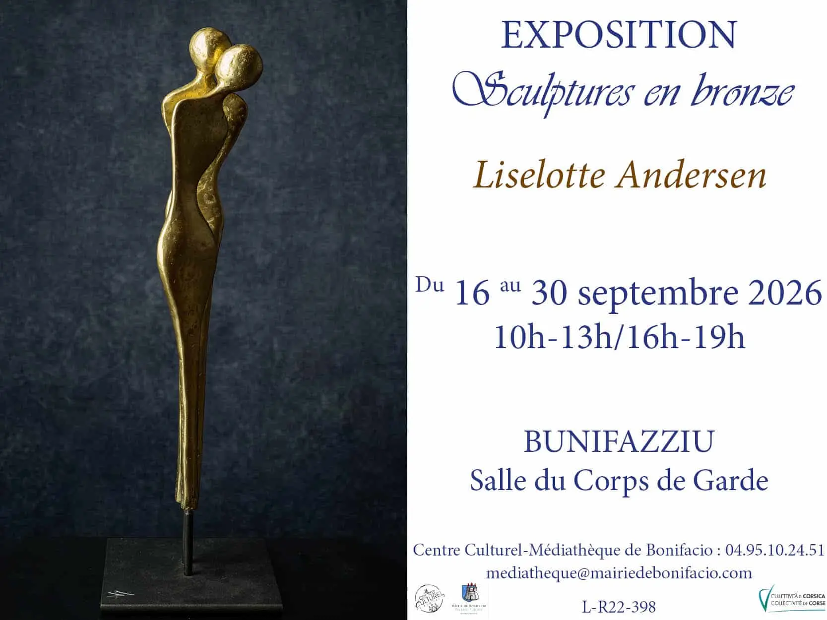 Exposition de l'artiste Liselotte Andersen à Bonifacio