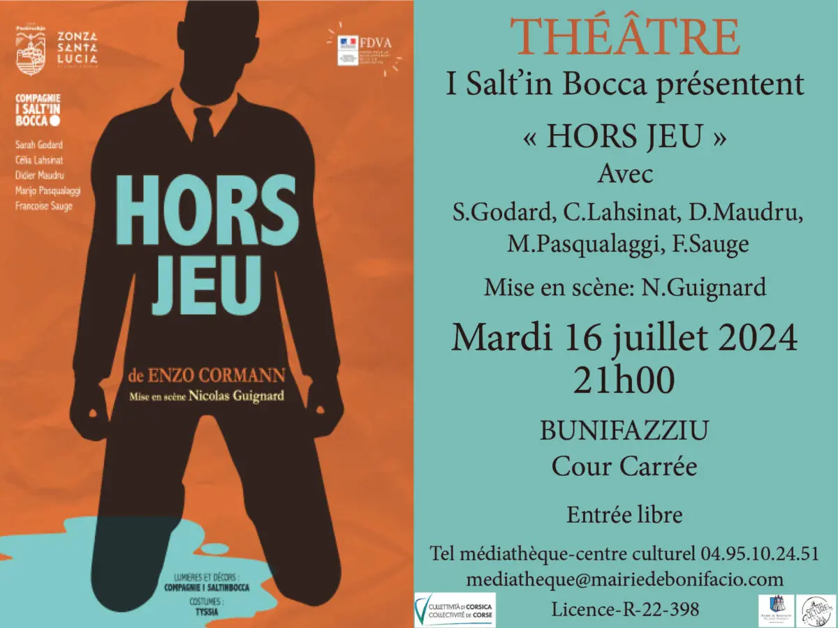 Pièce de théâtre « Hors jeu » de Enzo Cormann