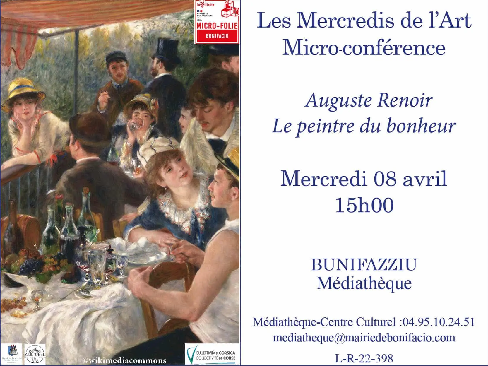 Micro-conférence : Auguste Renoir, le peintre du bonheur