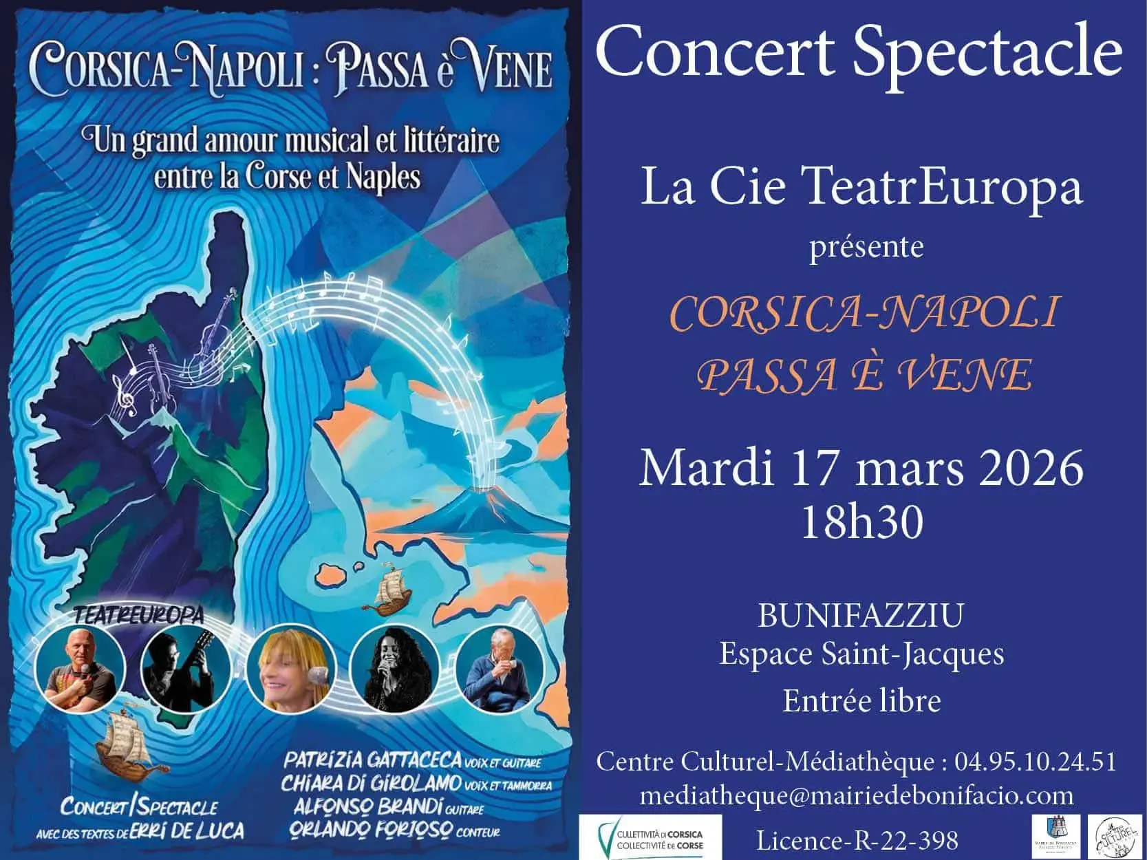 Pièce de théâtre : Corsica-Napoli « Passa è vene »