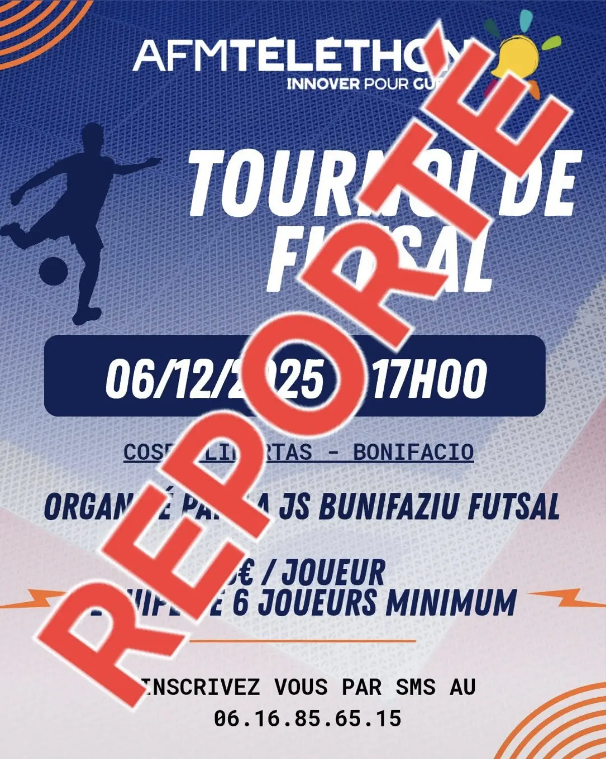 Tournoi futsal Téléthon Bonifacio
