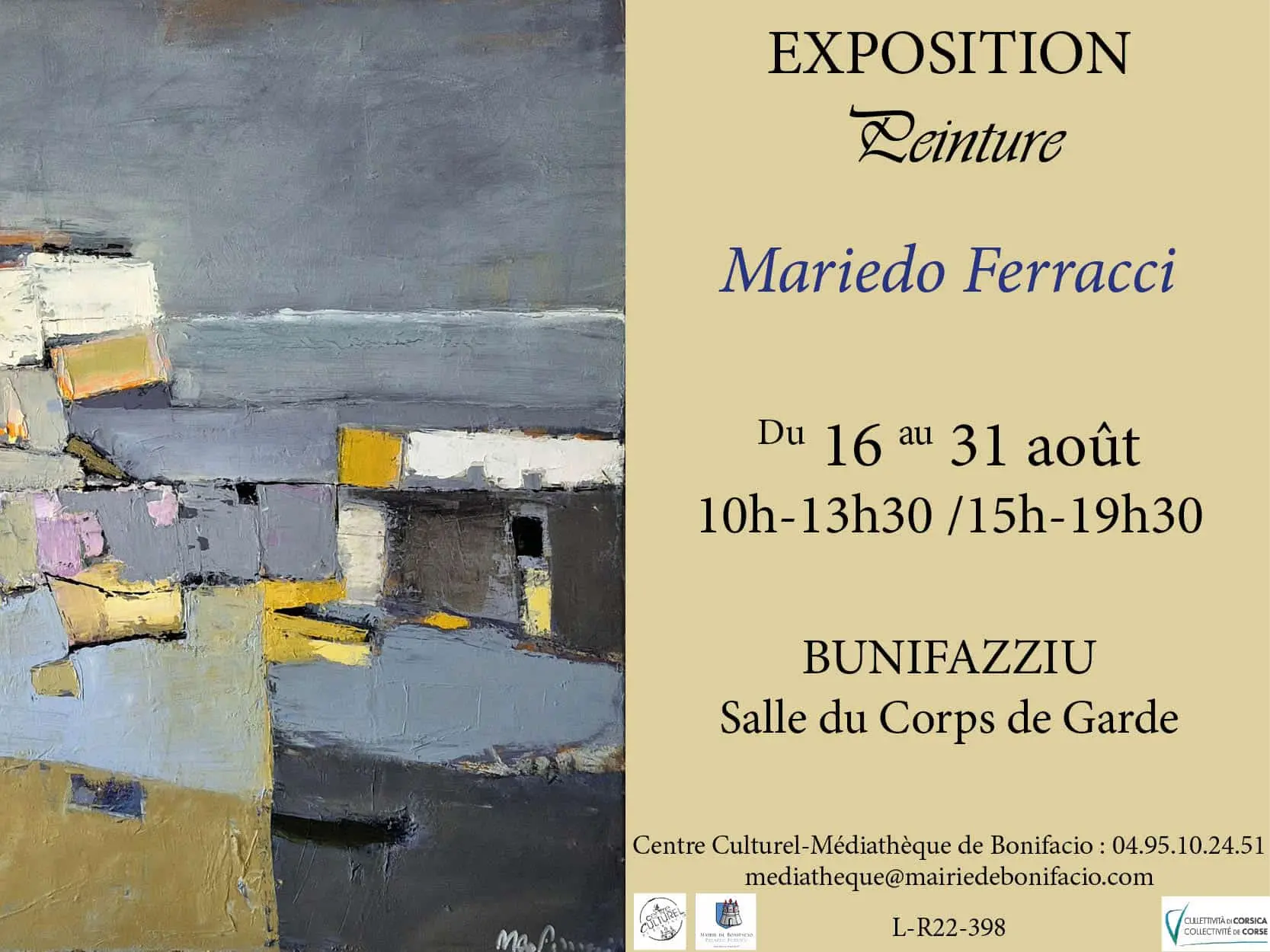 Exposition de l'artiste Mariedo Ferracci à Bonifacio