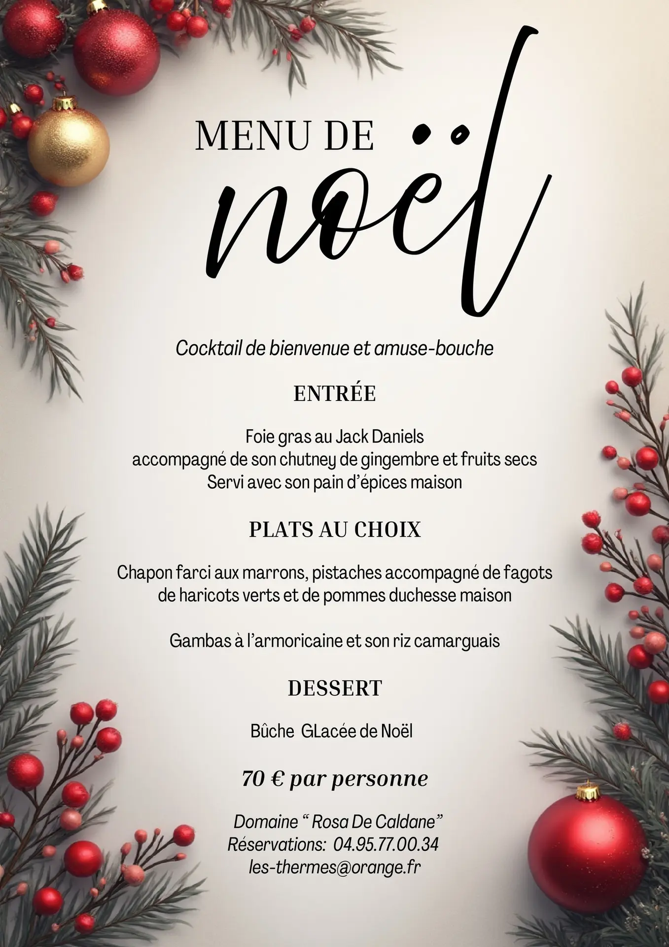 DOMAINE ROSA DE CALDANE