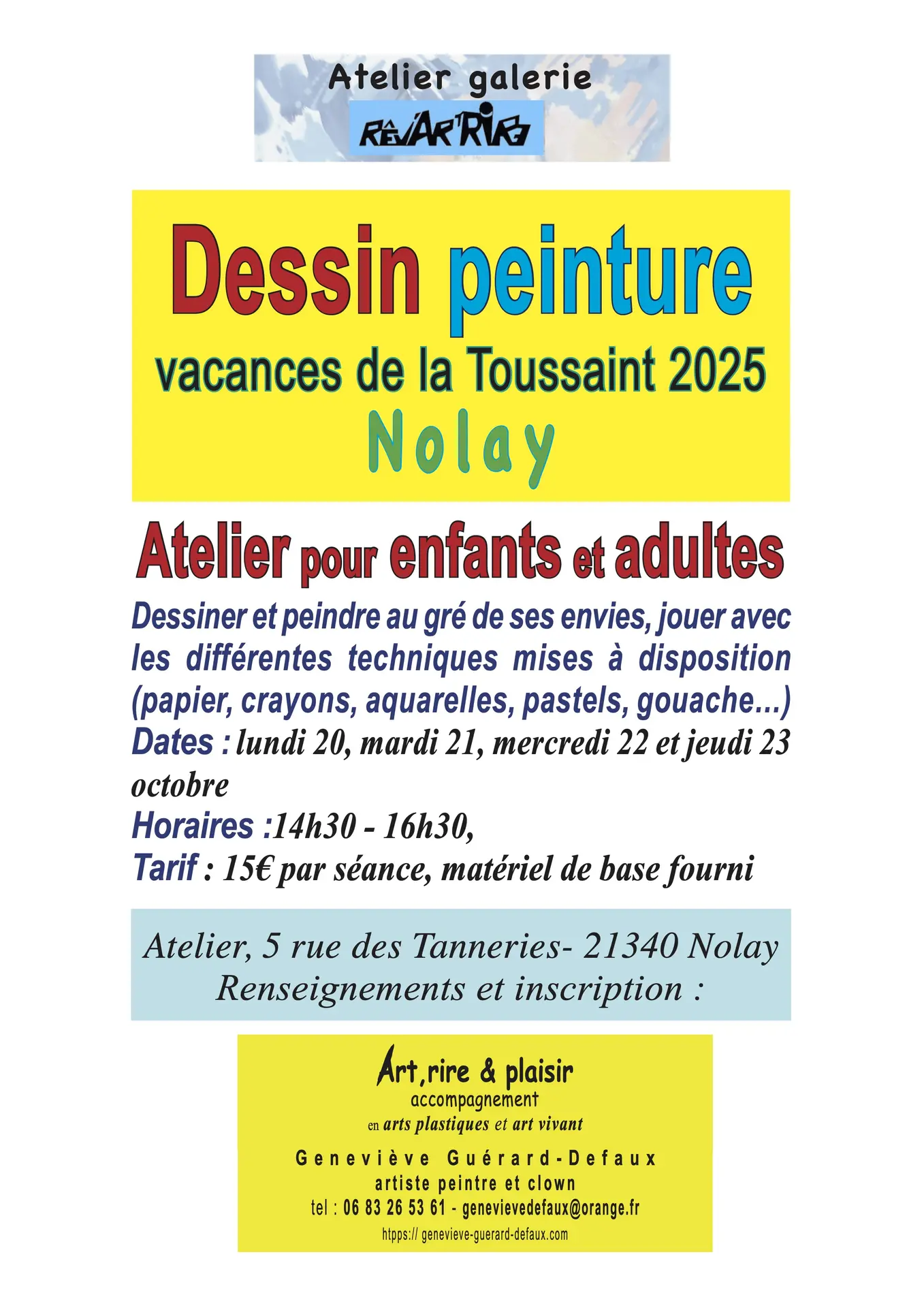 2025 Atel dessin peinture octobre