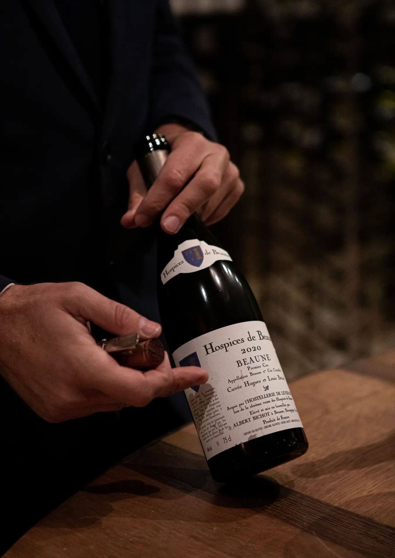 Menu Vente des Vins