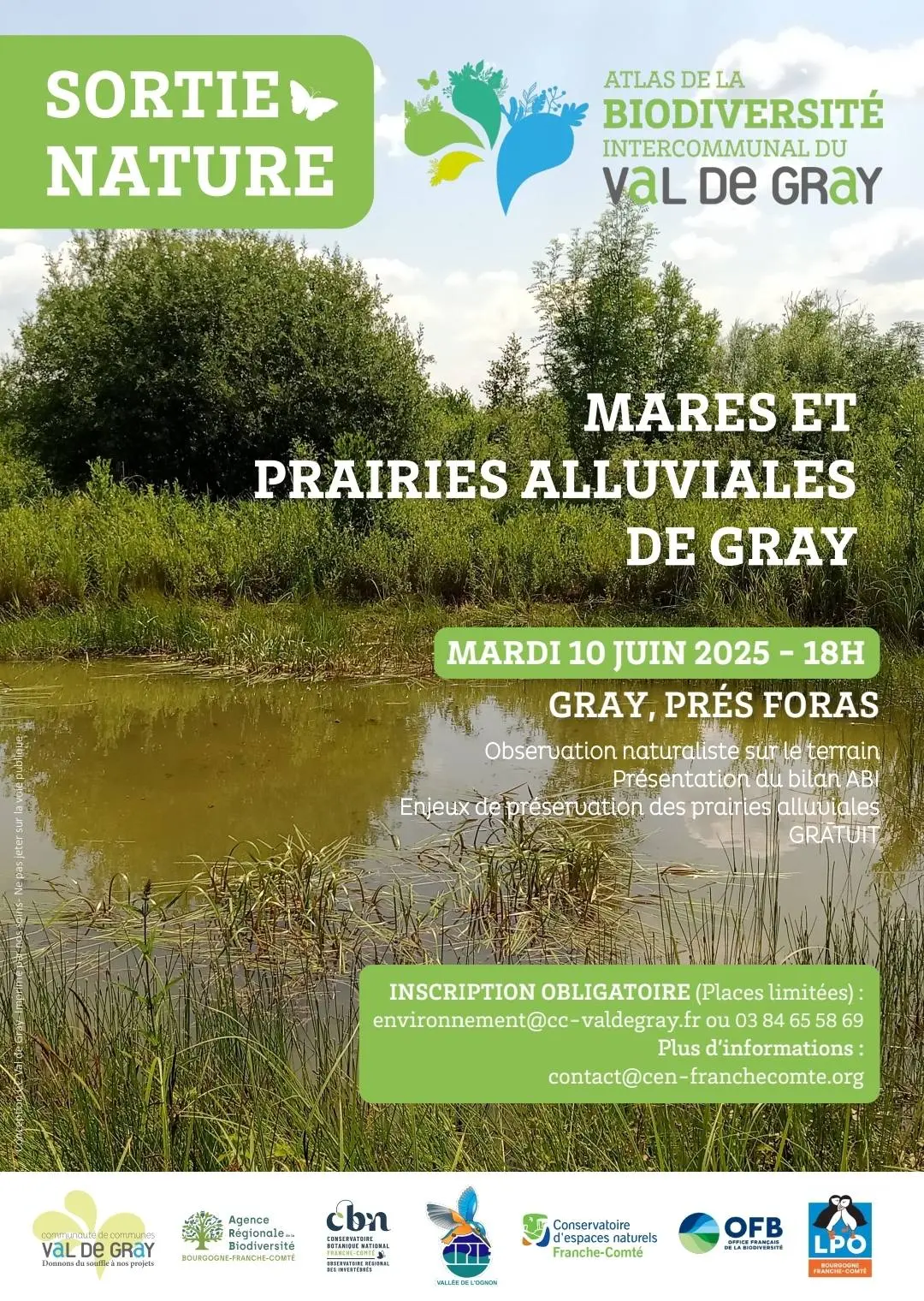 Mares et prairies alluviales de Gray