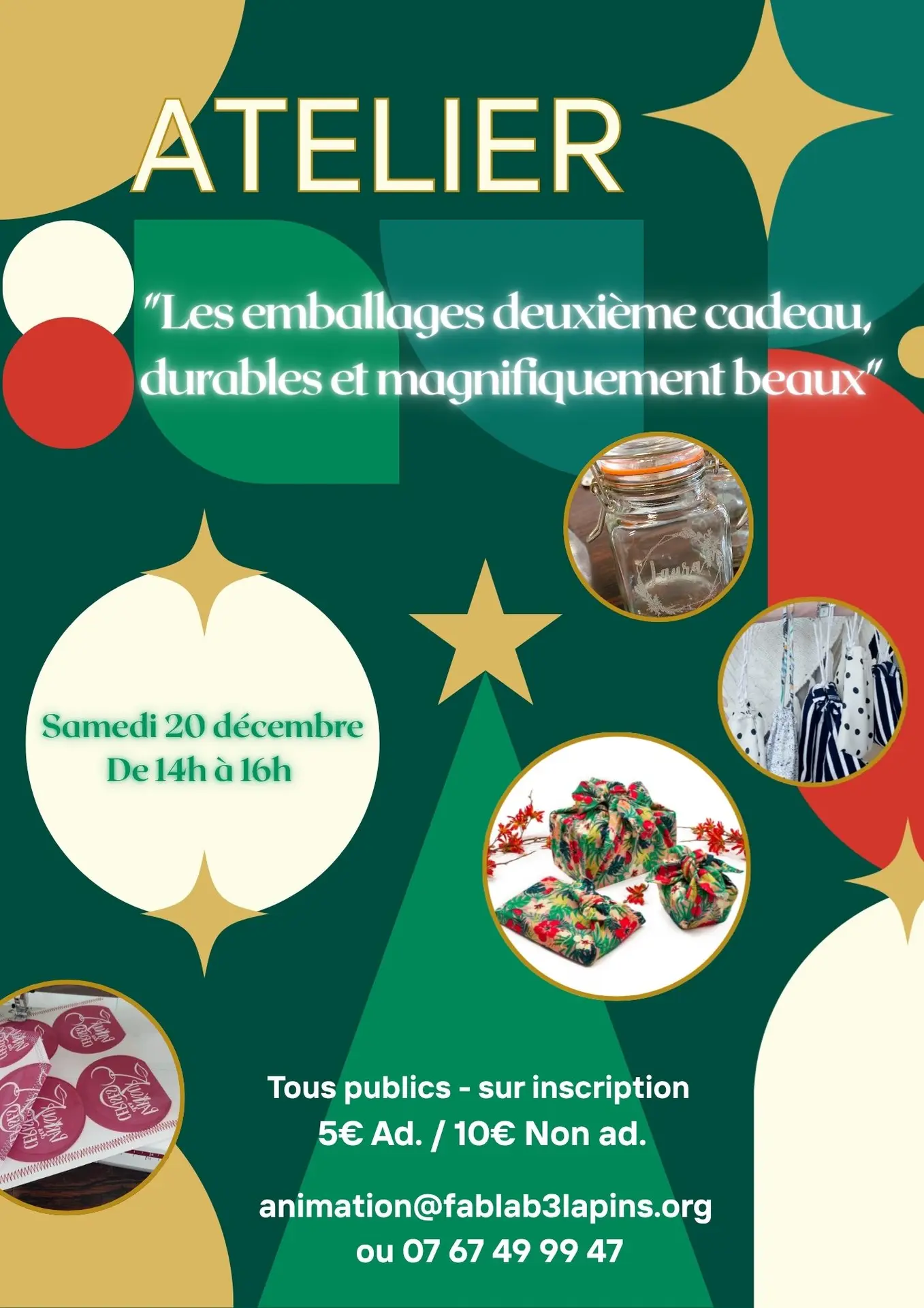 Atelier Les emballages deuxième cadeau, durables et magnifiquement beaux