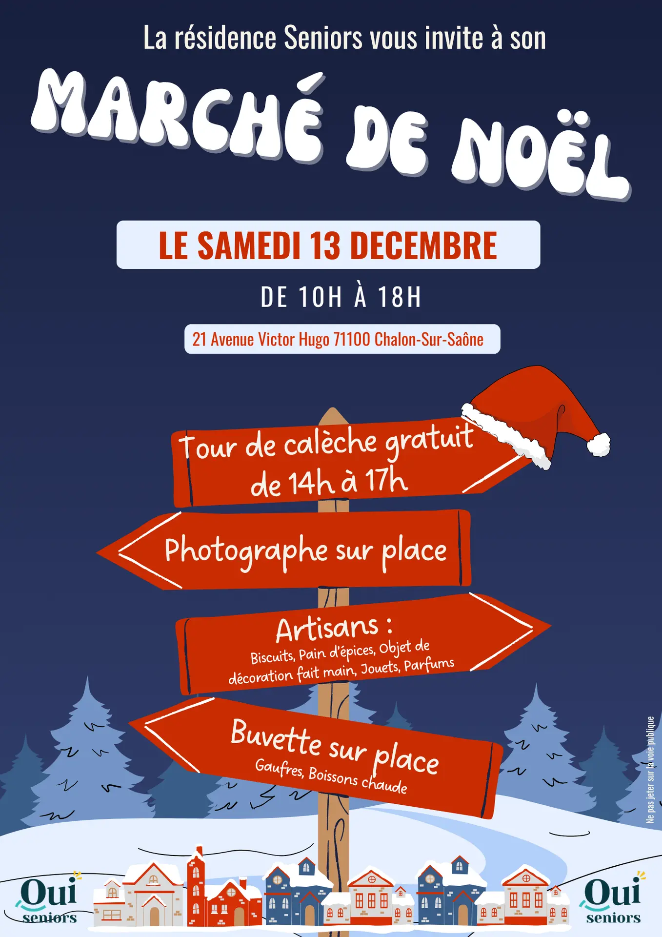 Affiche Marché de Noel