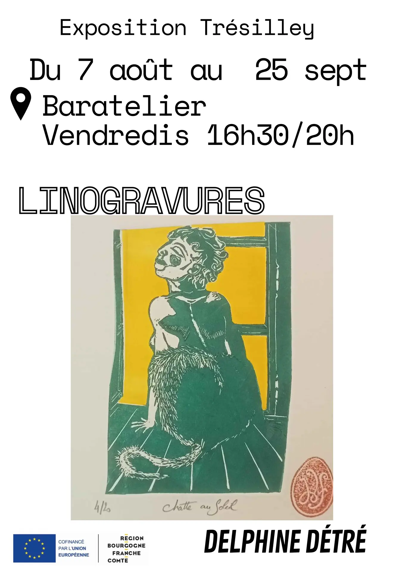 Affiche Minimaliste Exposition Photographie Noir Et Blanc