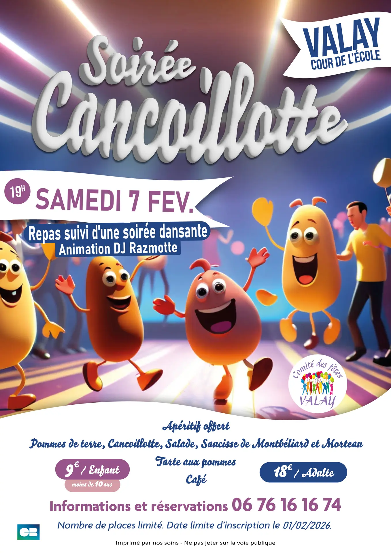 Soiree Cancoillotte