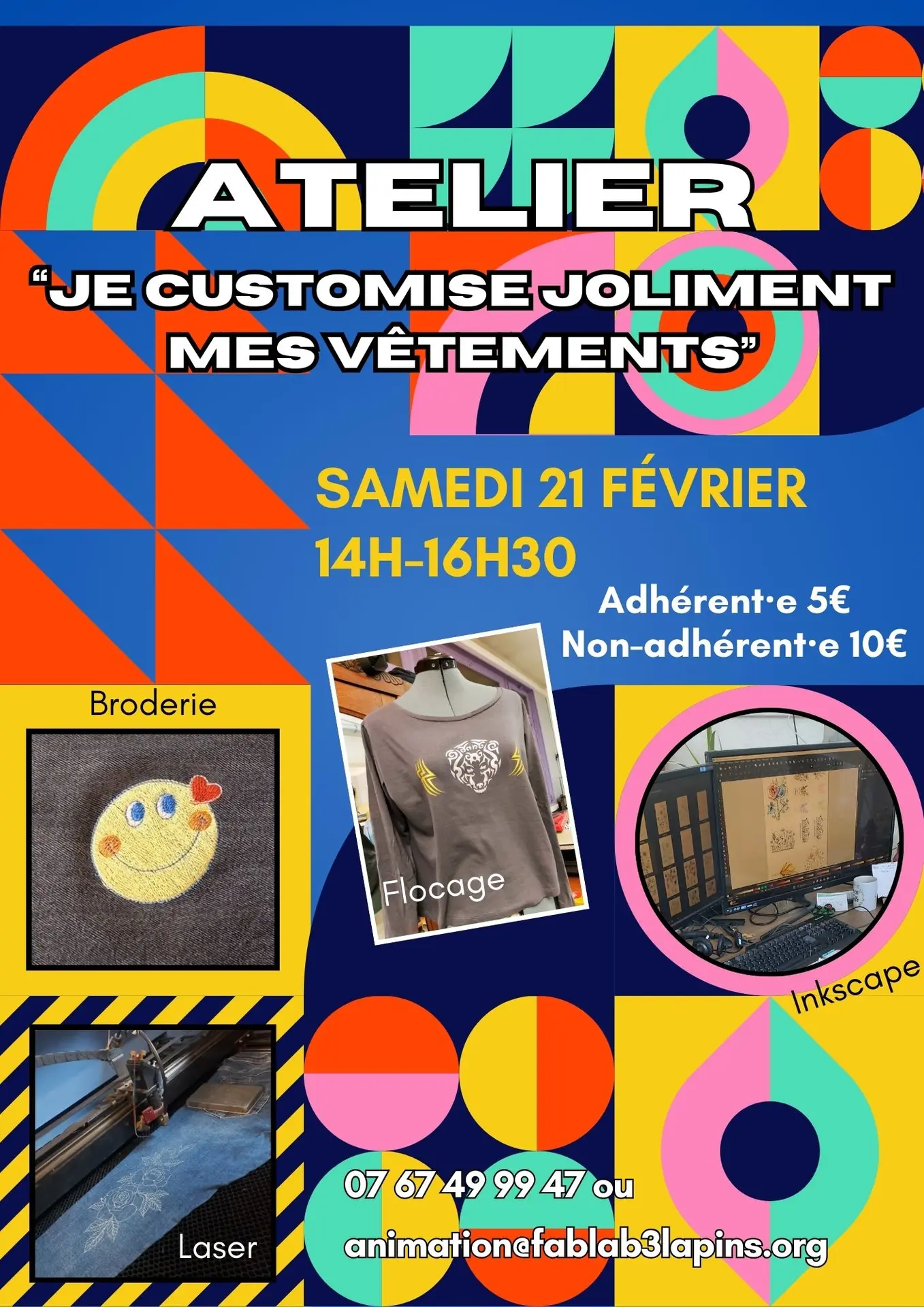 Atelier laser/thermocollant.