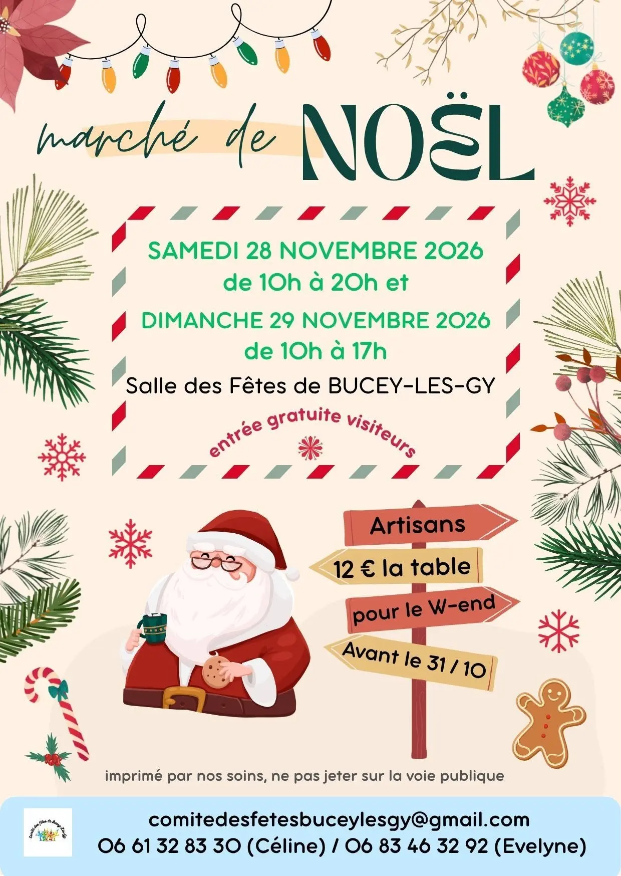 28-29 novembre marché de Noël Bucey