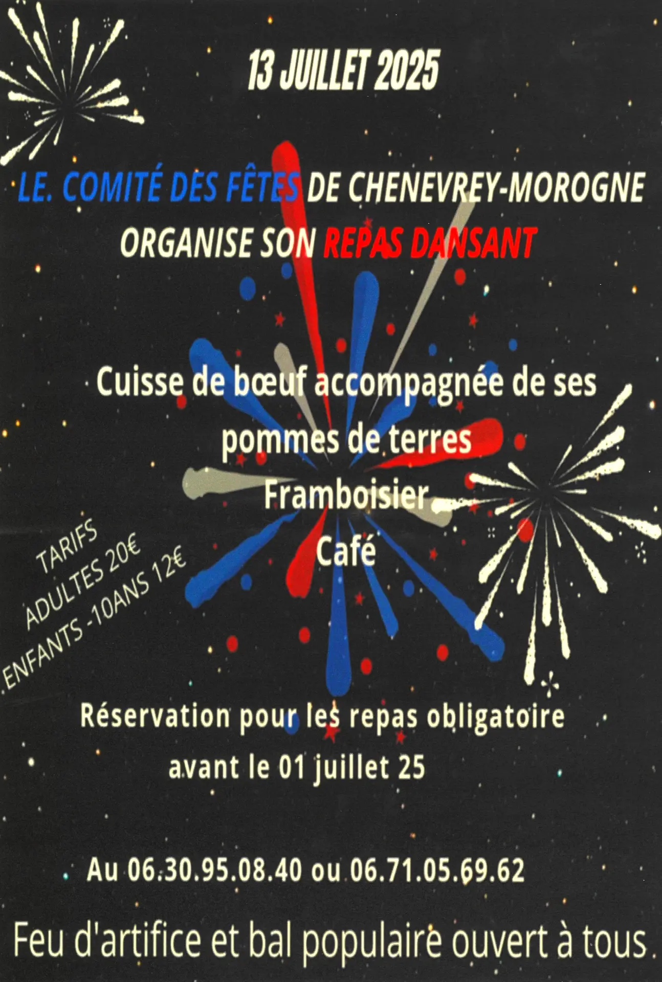 Repas dansant Chenevrey