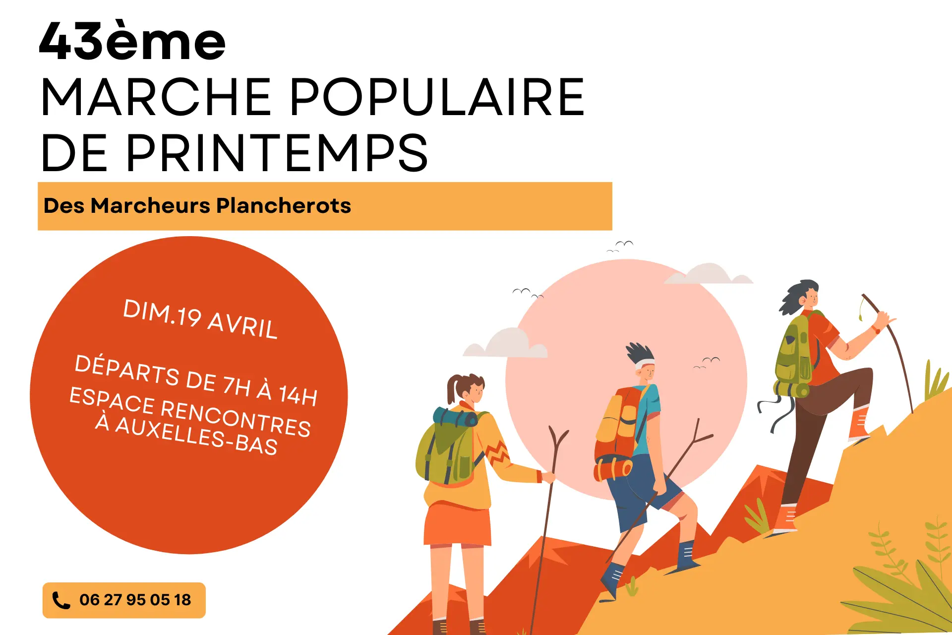 Mars avril 2026 - 43è marche populaire PB