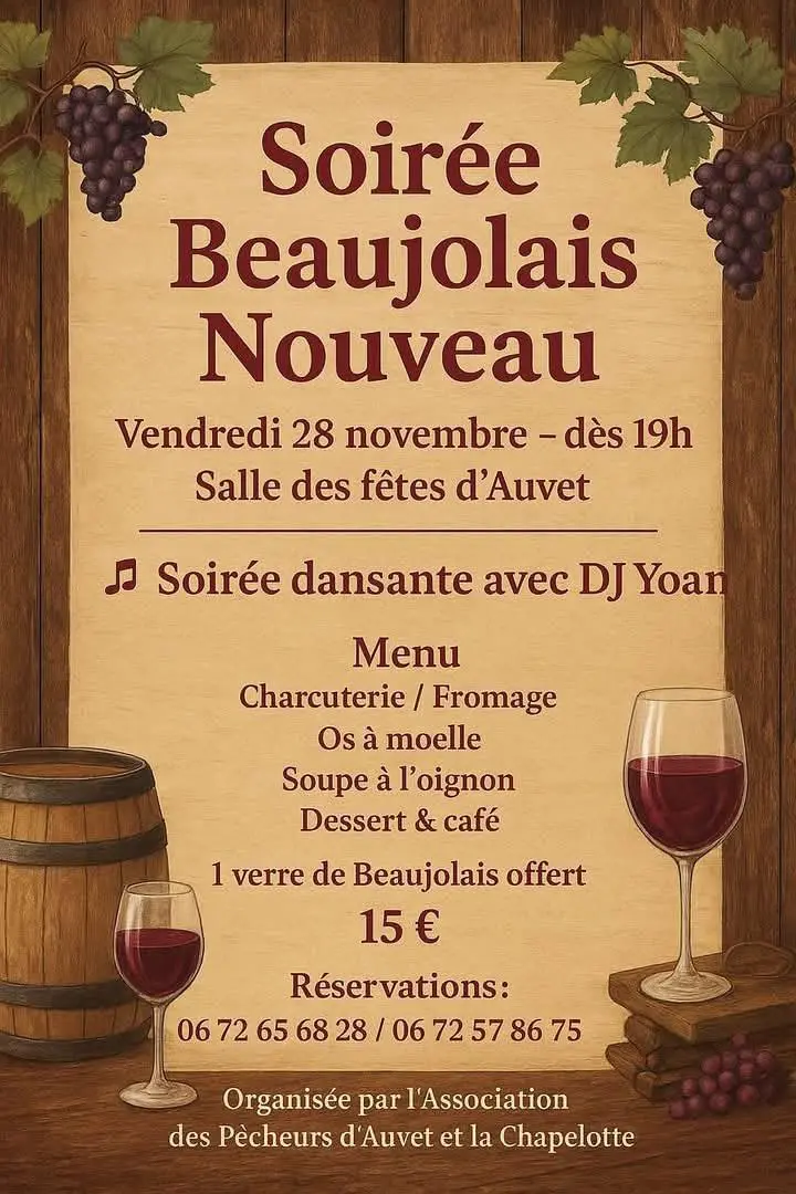 Soirée Beaujolais Nouveau