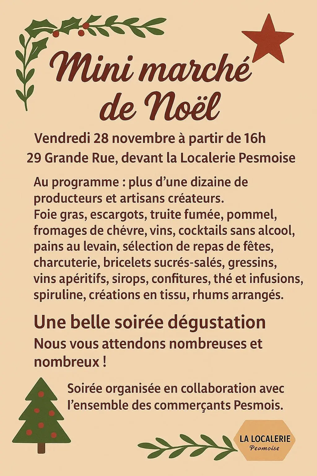 Mini marché de Noël