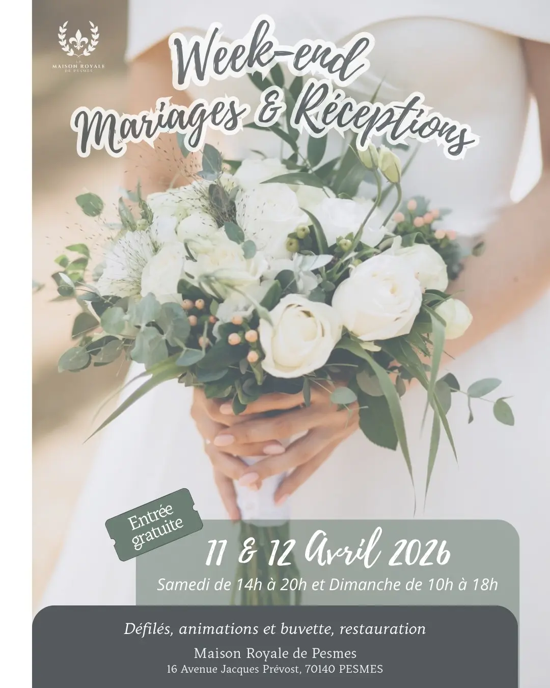 Week-end Mariages et Réceptions