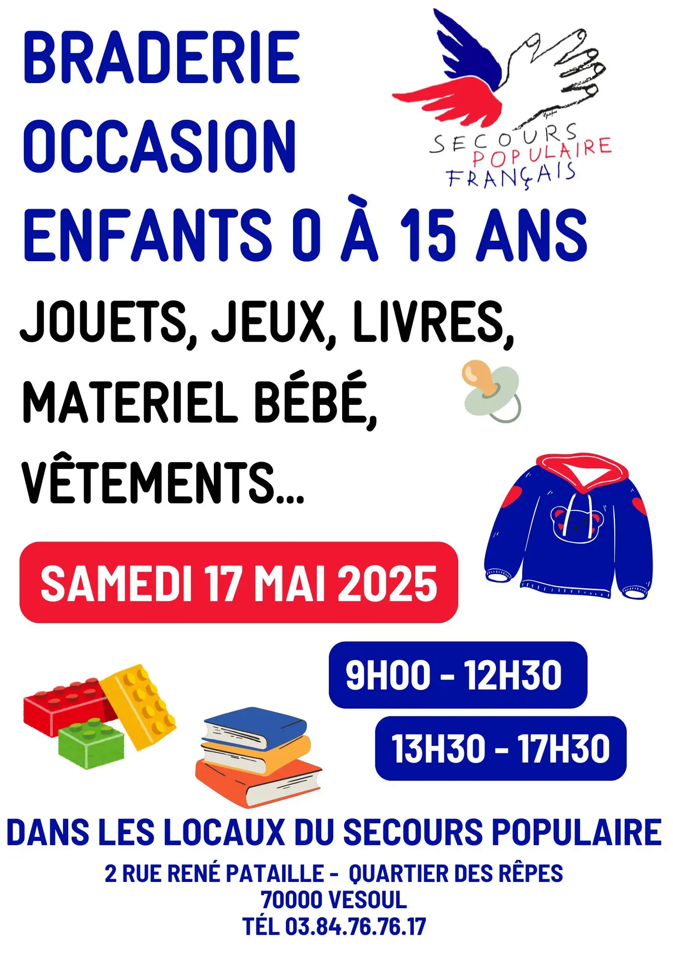 Copie de Flyer braderie solidaire A5 - braderie junior