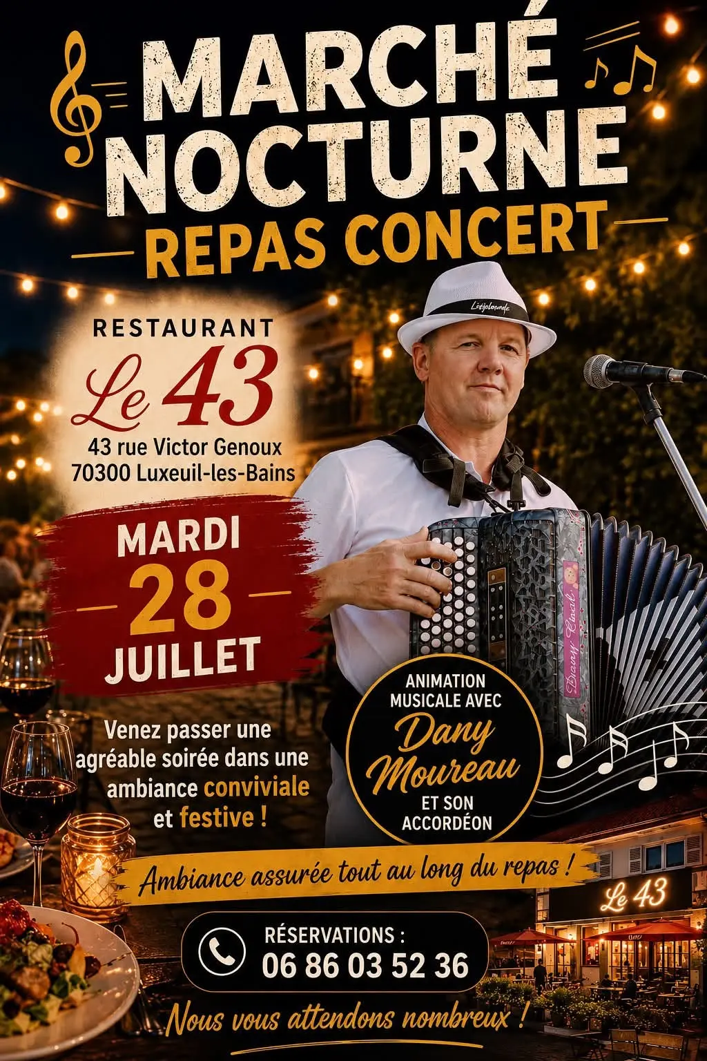 Repas concert
