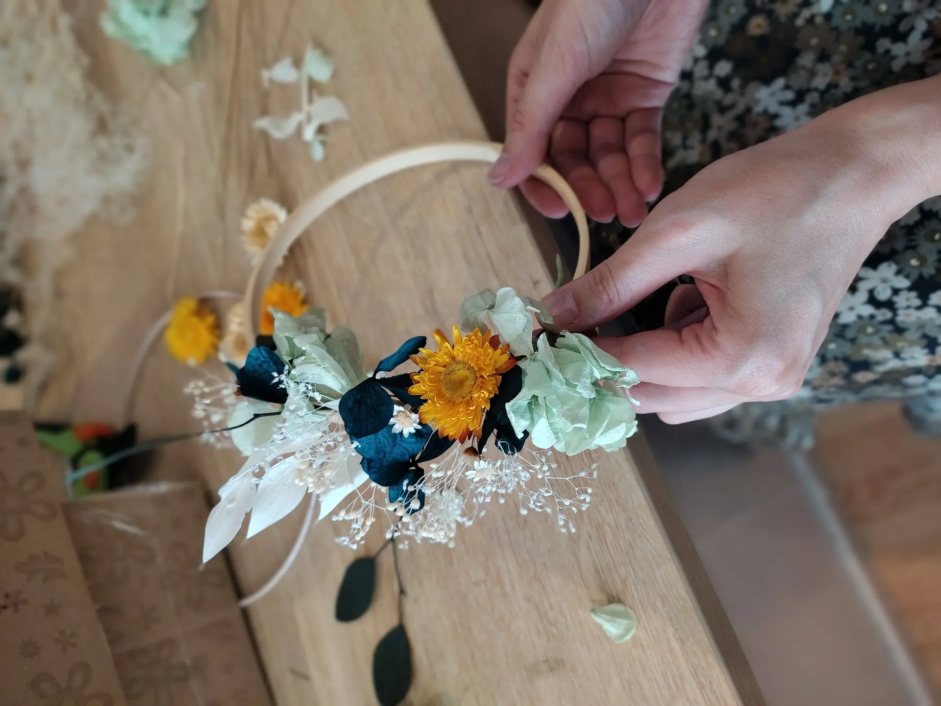 COURONNE DE FLEURS PHOTO