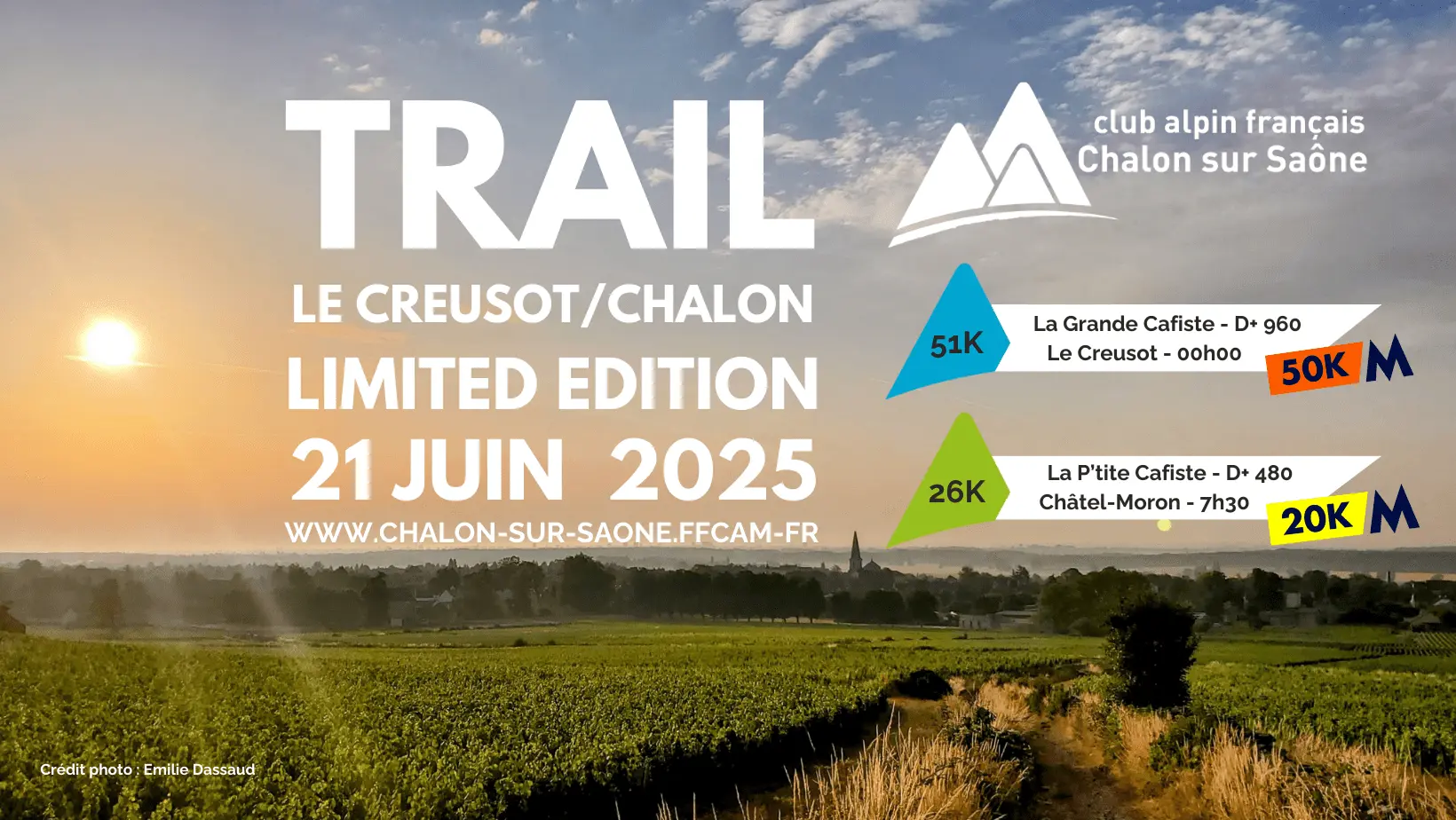 Affiche trail Le Creusot - Chalon