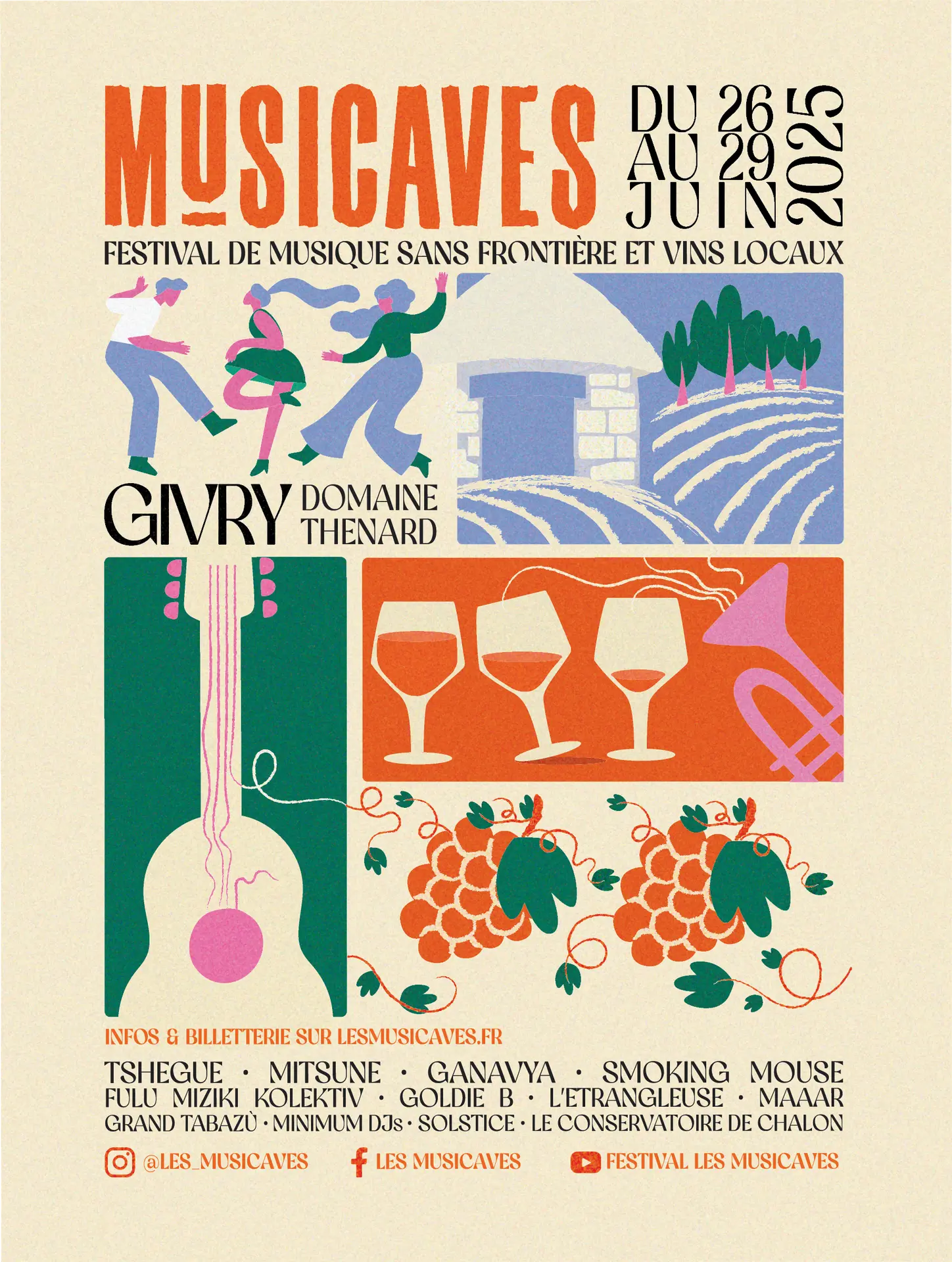 Affiche festival les Musicaves 2025