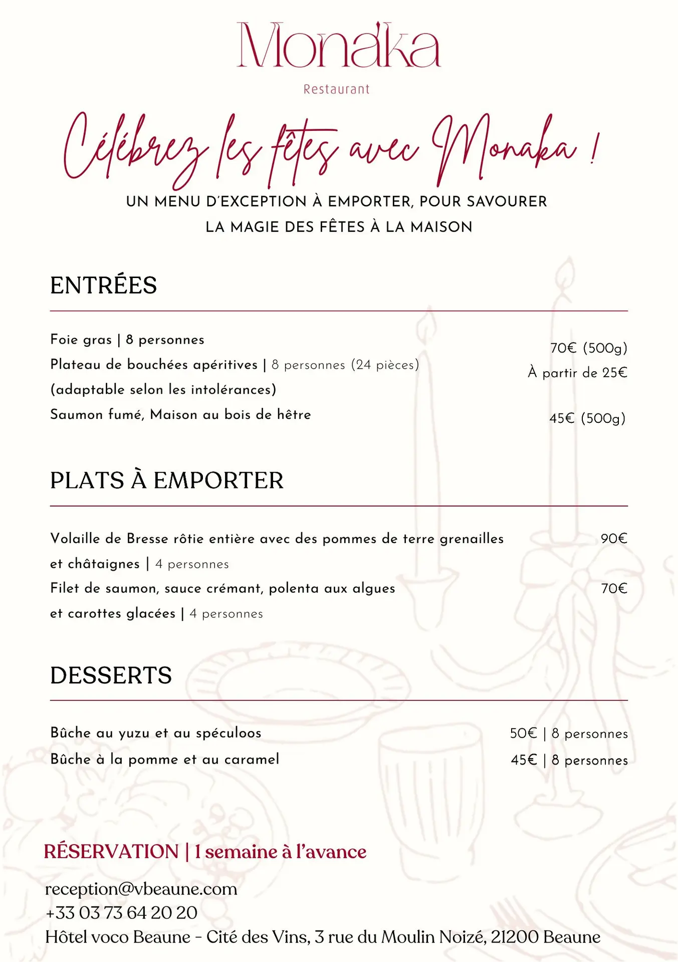 Commande à emporter