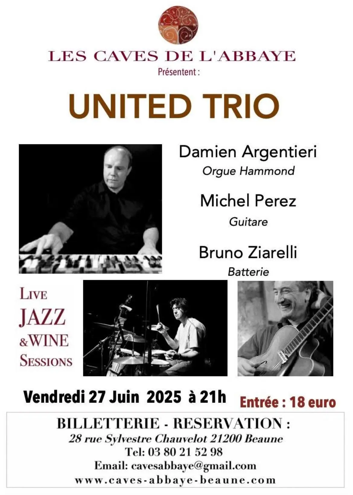 Concert Jazz Caves de l'Abbaye