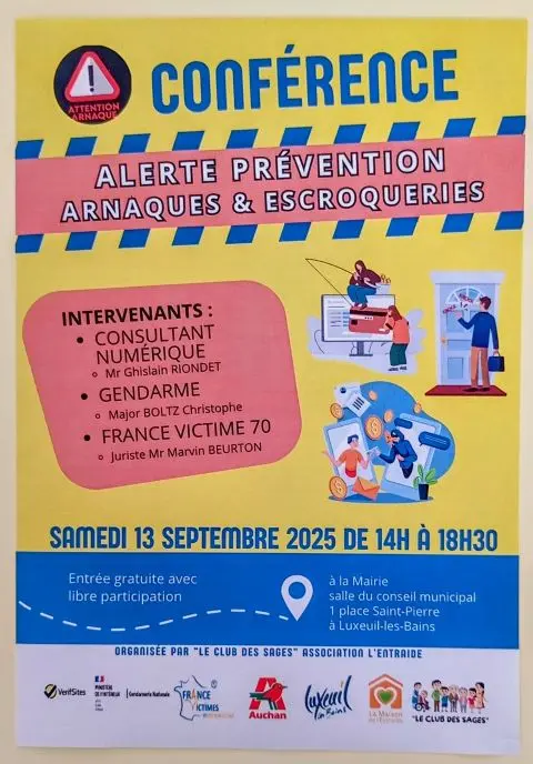 Conférence arnaques - 13 SEPT 2025