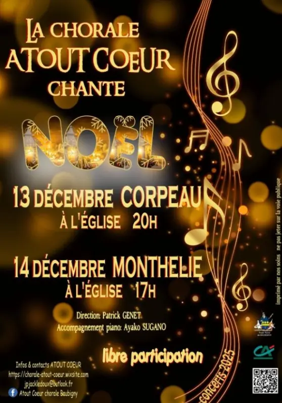 Concerts de Noël – Chorale Atout Coeur