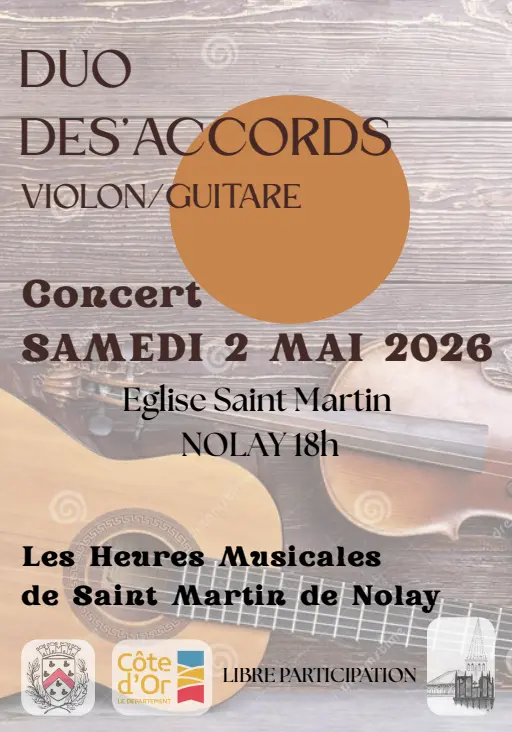 Affiche concert Duo  Des'Accords