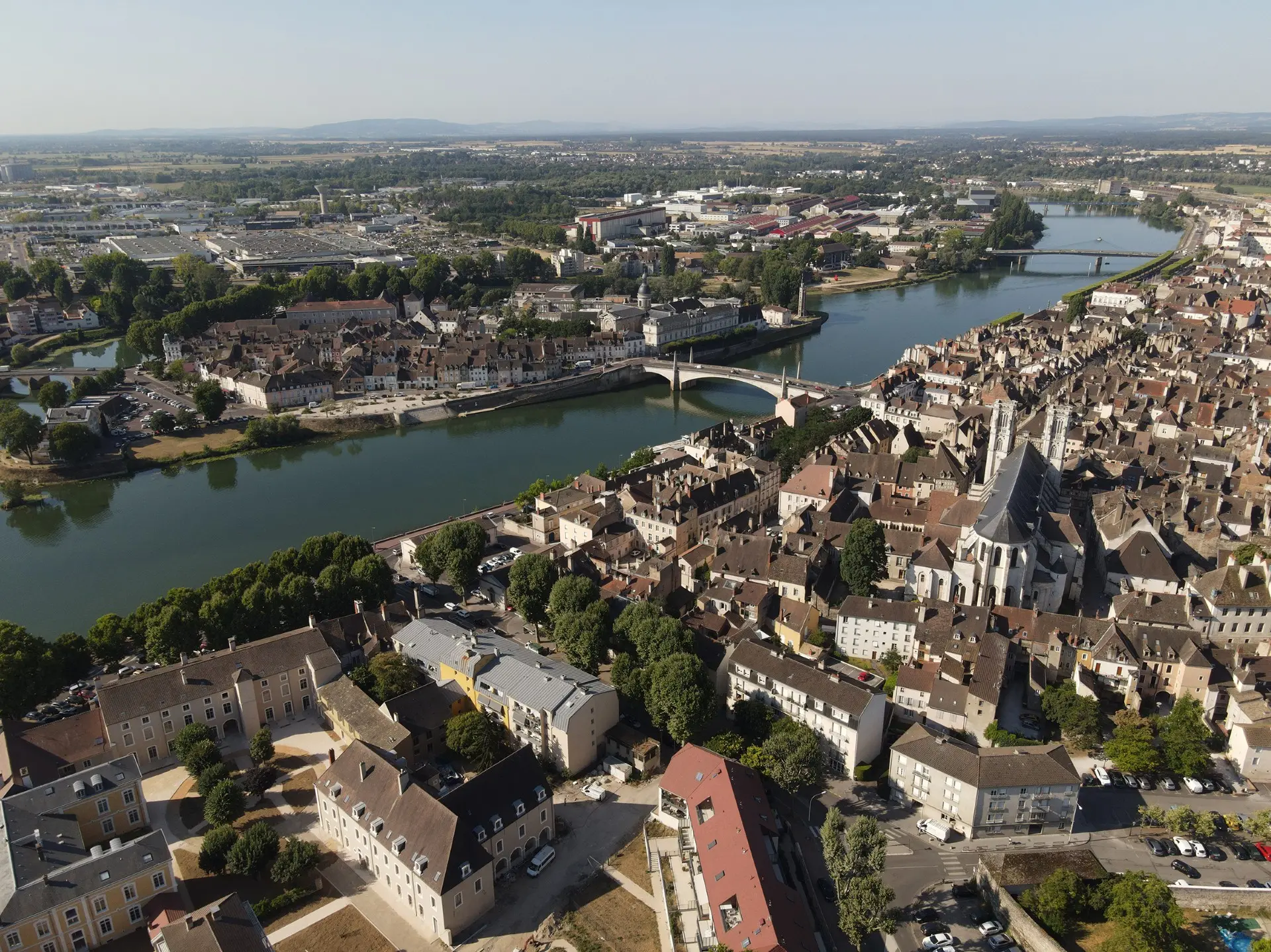 Chalon et la Saône