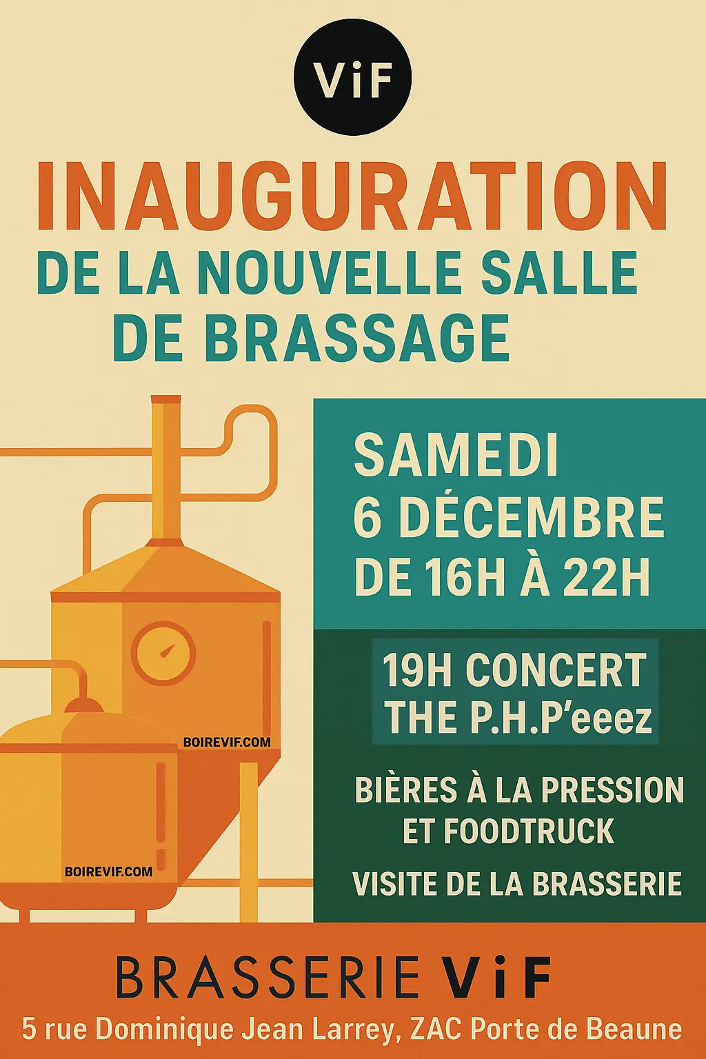Concert et visite à la Brasserie ViF