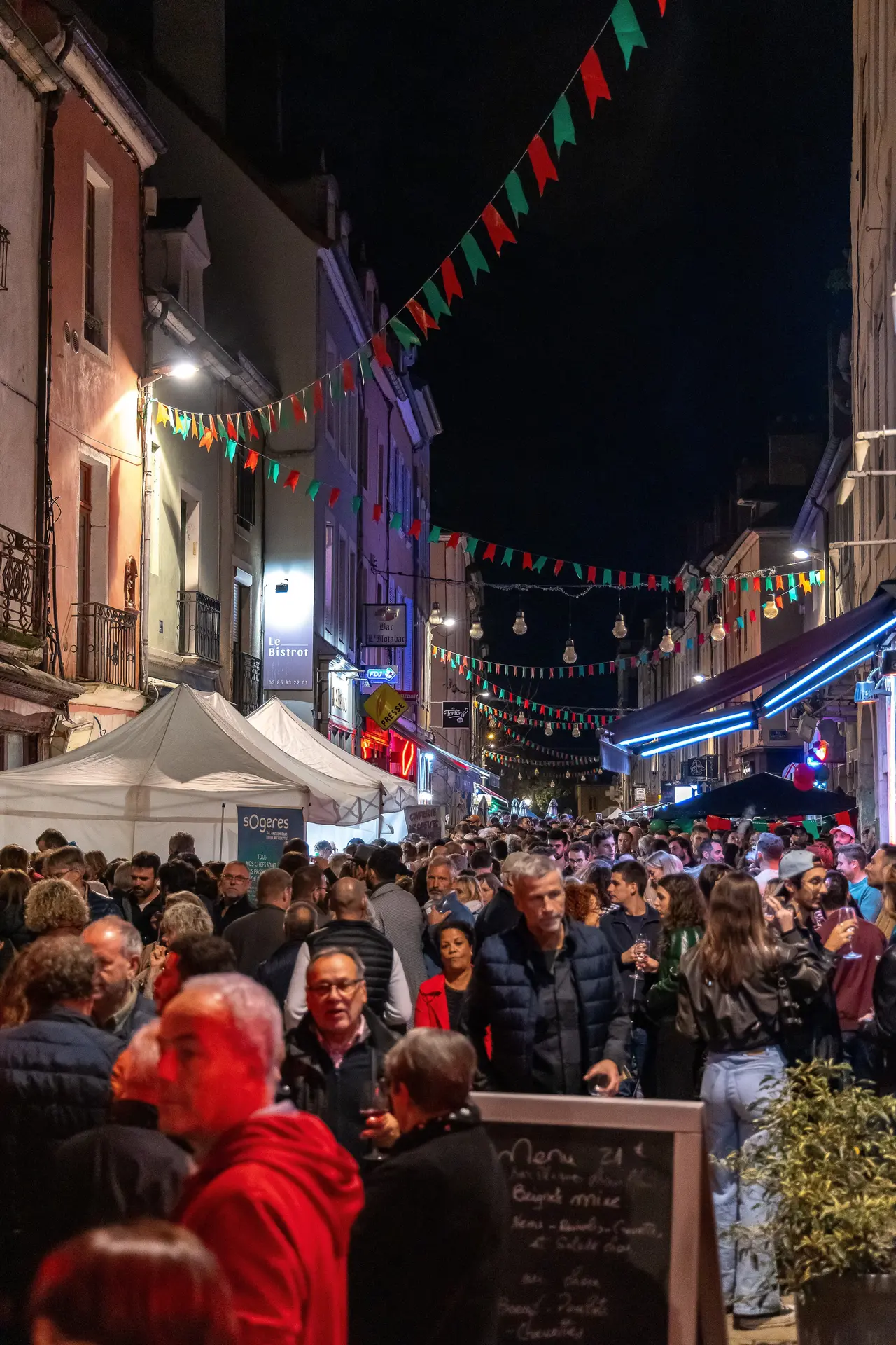 dégustations de vin dans les rues de la ville