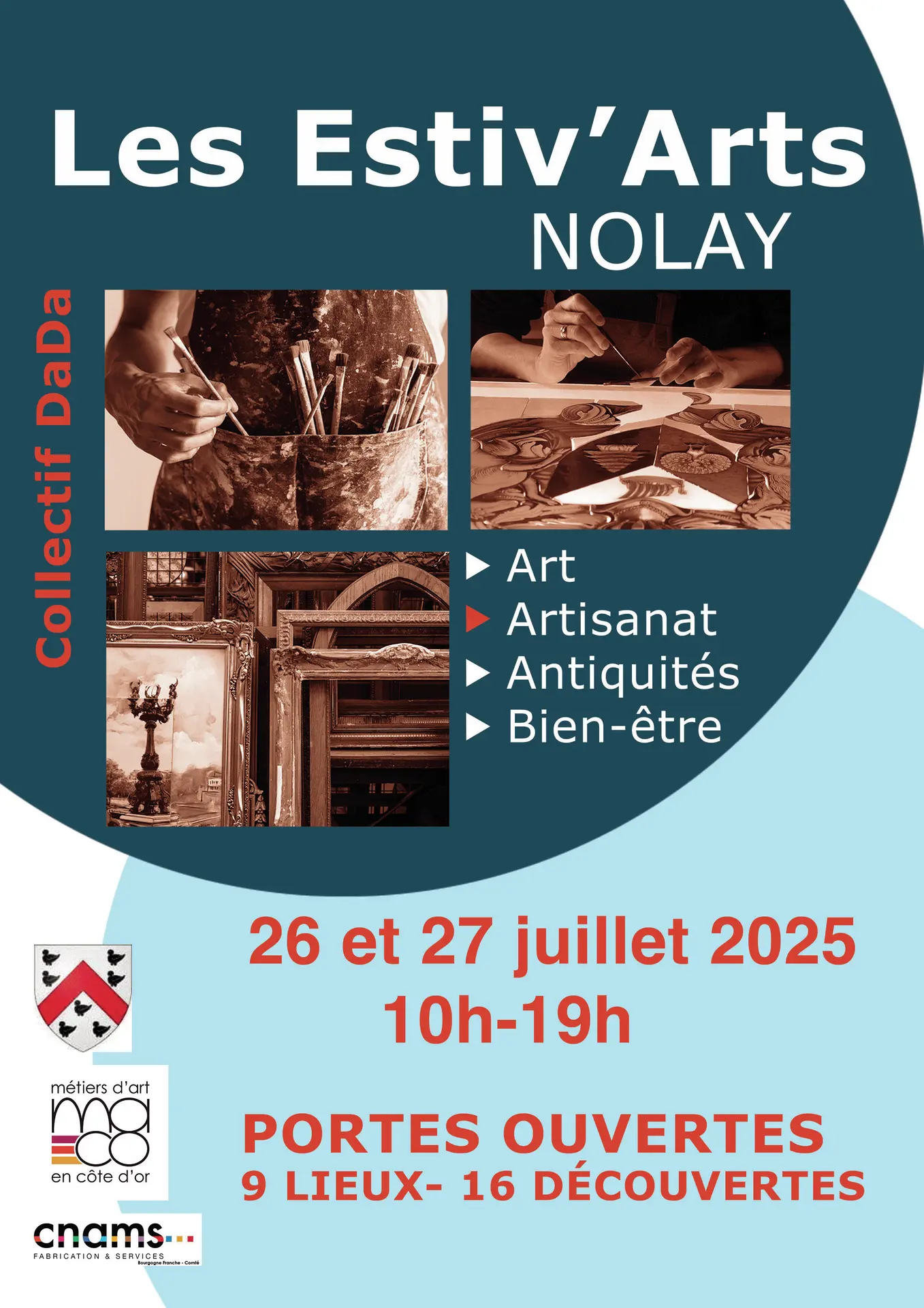 AFFICHE A4 ESTIV'ART NOLAY 2025