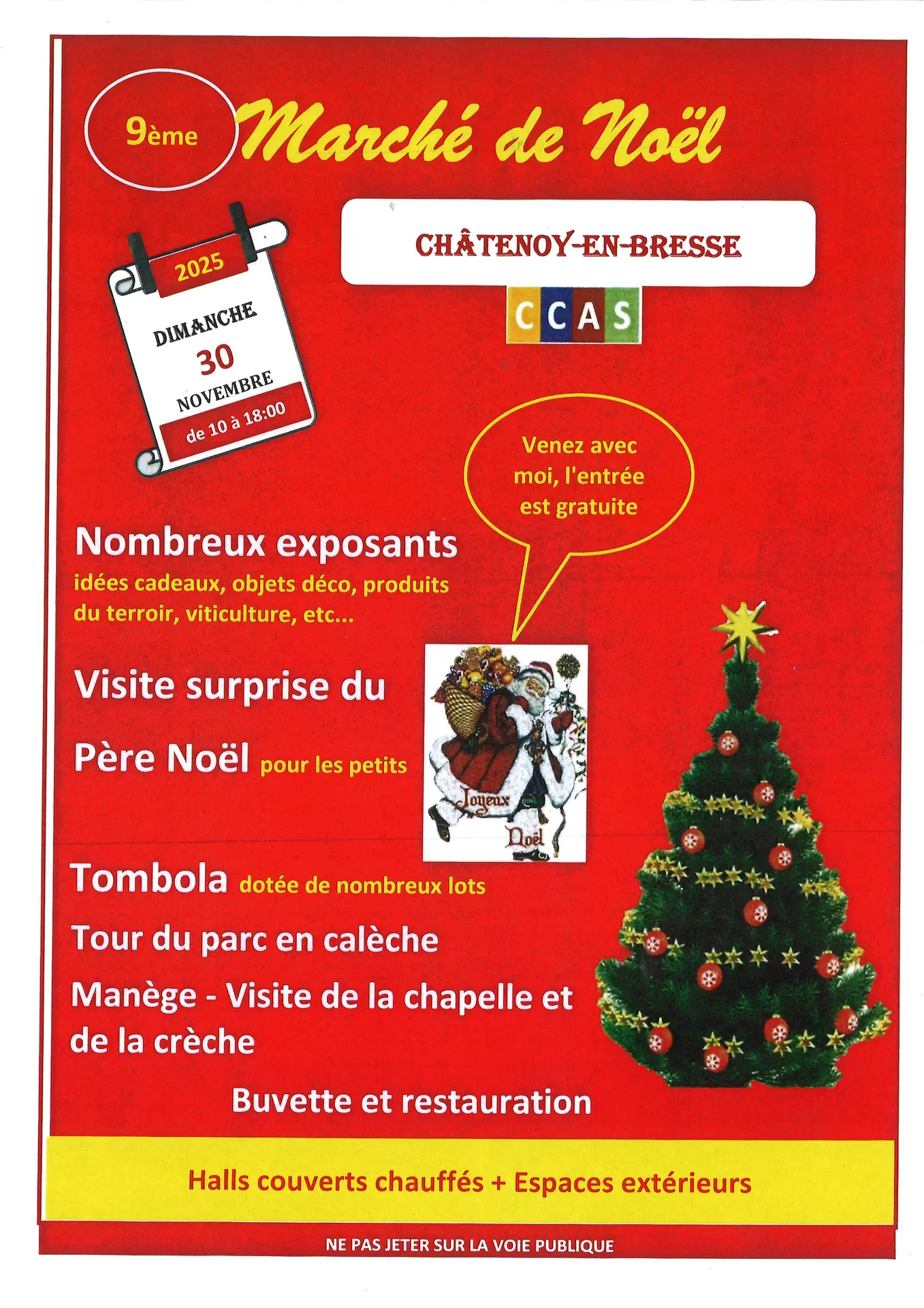 AFFICHE MARCHE NOEL 30 NOVEMBRE 2025
