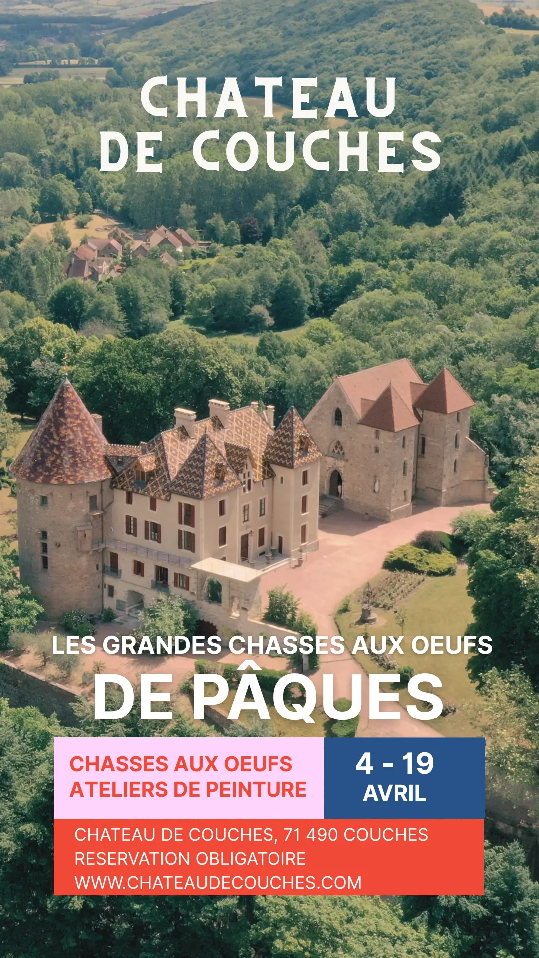 AFFICHE PAQUES AU CHATEAU