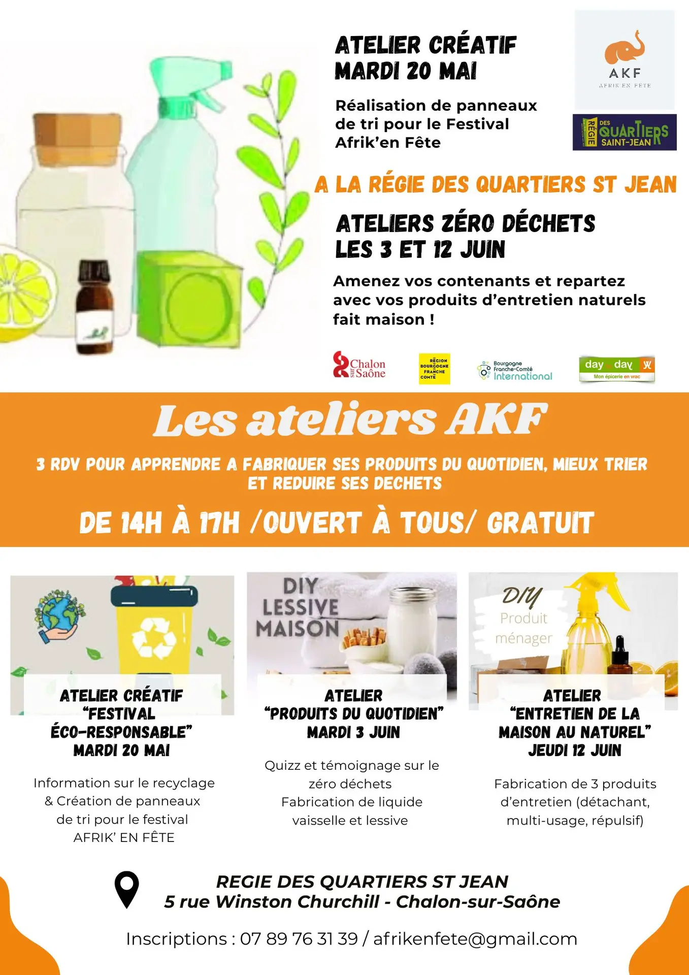 Affiche des ateliers AKF