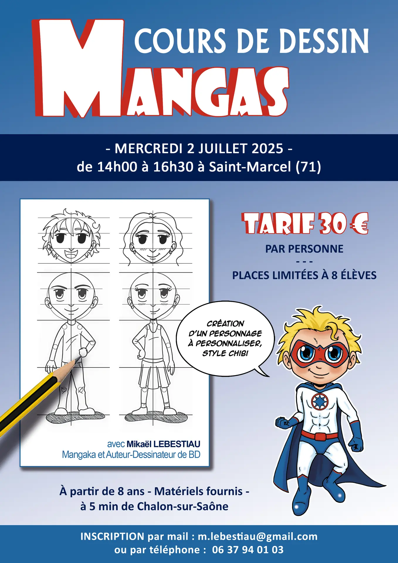 Cours de Dessin Mangas